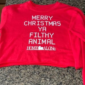 merry Christmas home alone longsleeve cropped shirt!